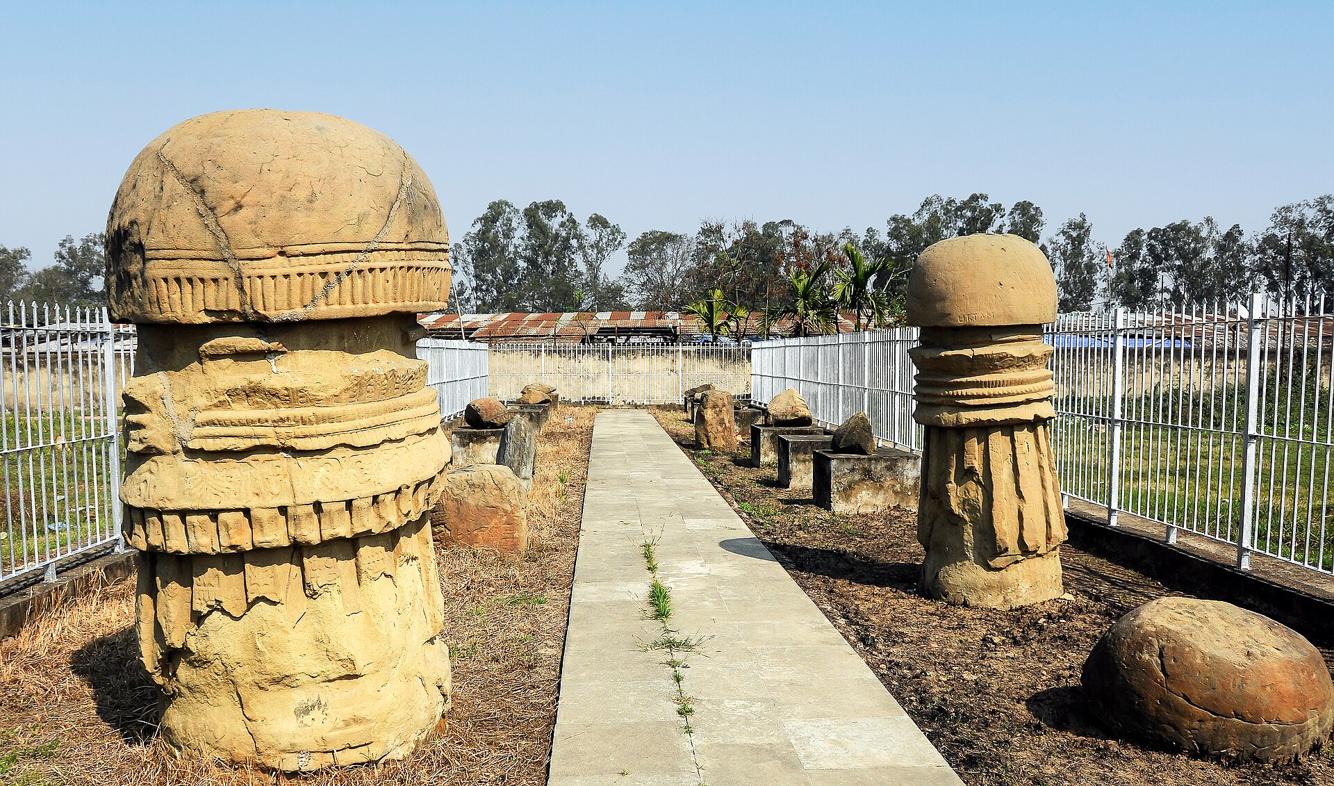 Traditional Kachari village in Dimapur District