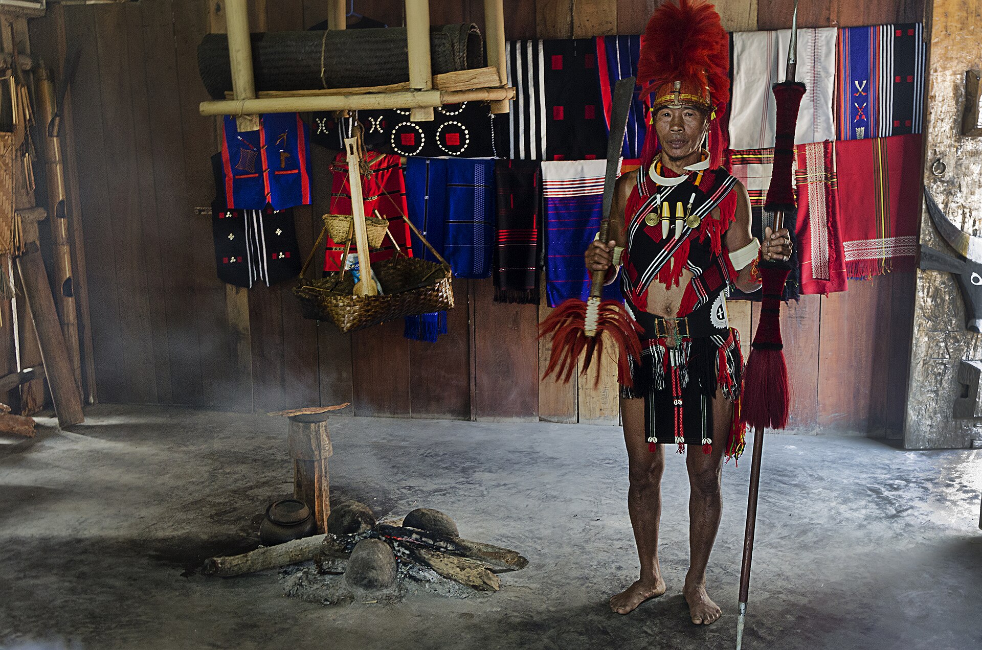 Traditional Pochury village in Phek District (eastern)