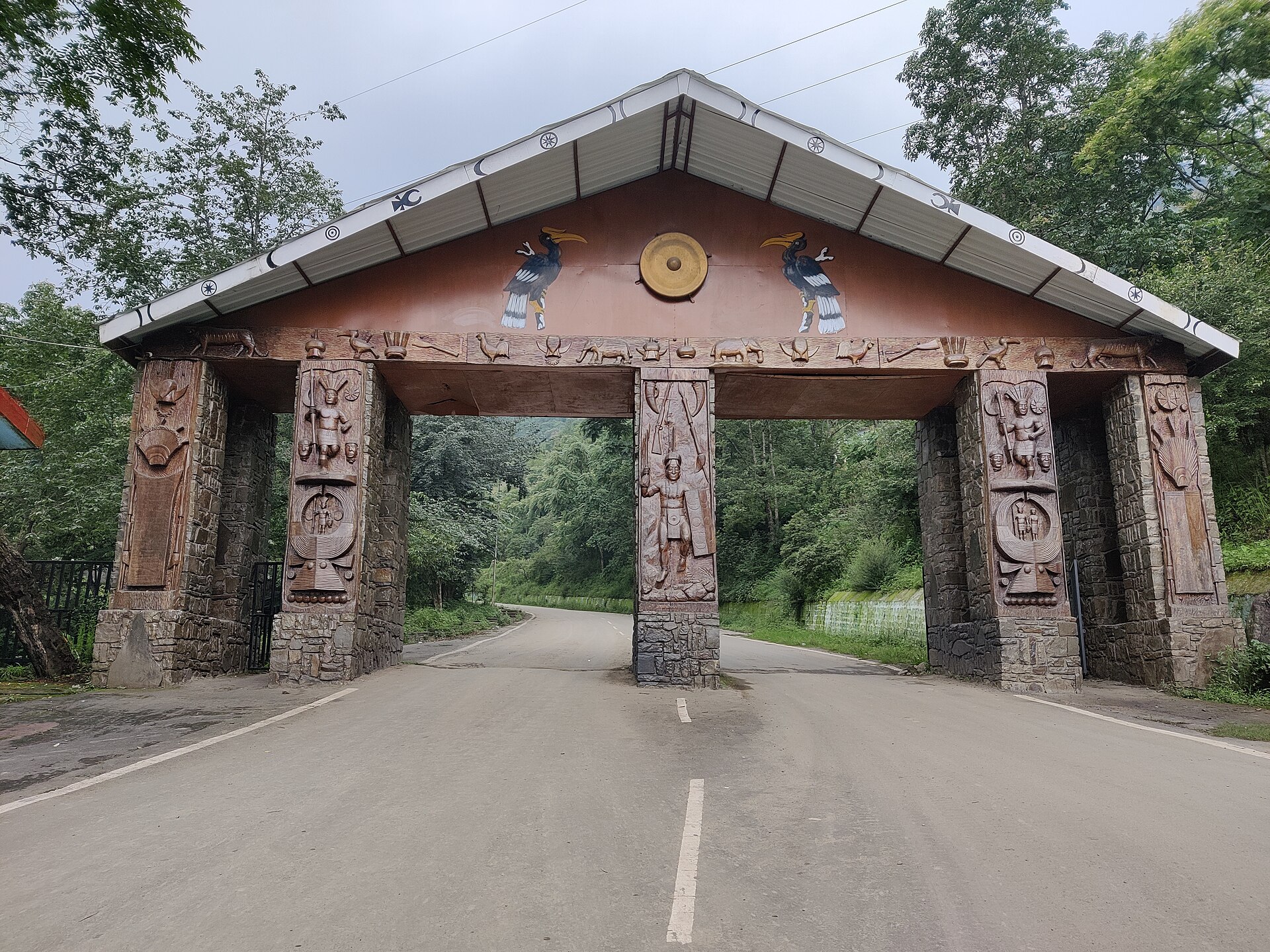 Traditional Zeliang village in Peren District